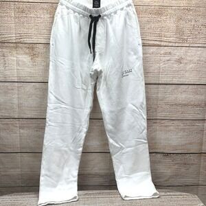 BWB x FAKEWORK "Dp What You Love" White Cotton Sweatpants Size Small Made in USA
